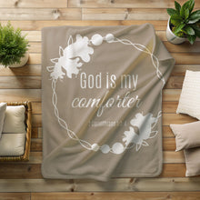 God is My Comforter Bible Verse Blanket - Christian Gift of Comfort and Encouragement