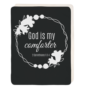 God is My Comforter Prayer Blanket