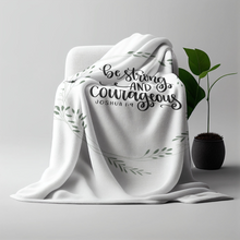 Be Strong & Courageous Prayer Blanket