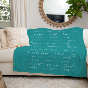 Biblical Love Quotes Throw Blanket