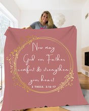 God Comfort & Strengthen Your Heart Throw Blanket