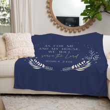 As For Me and My House Scripture Blanket